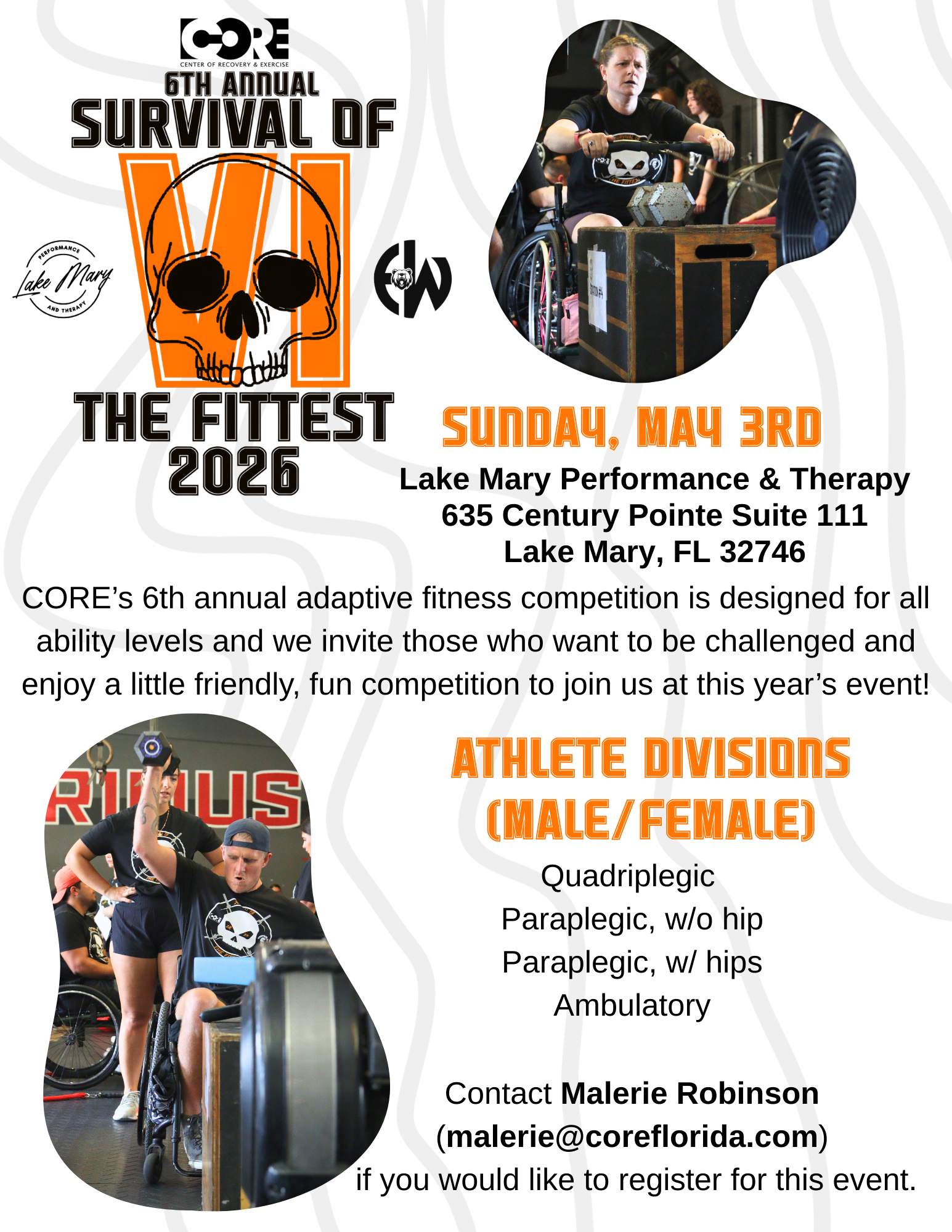 CORE Presents: 6th Annual Survival of the Fittest Adaptive Competition