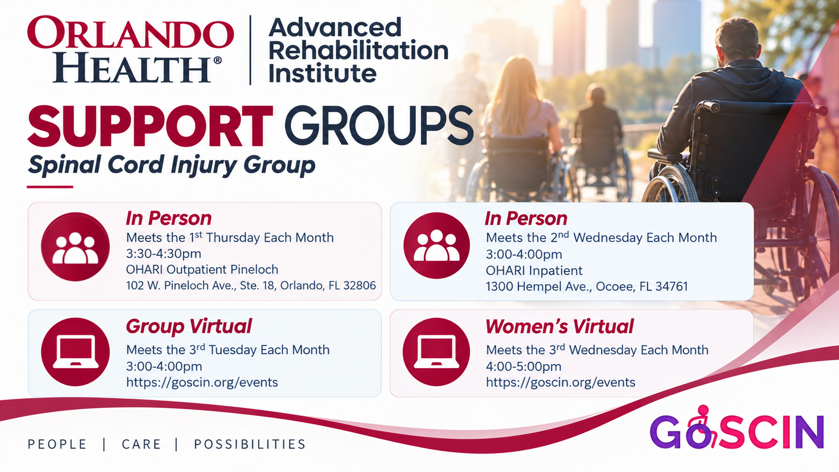 In Person Support Group